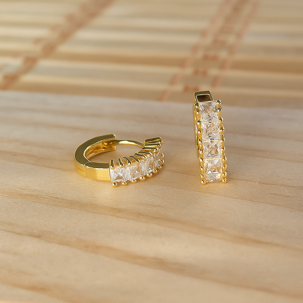 Crystal Hoop Earrings