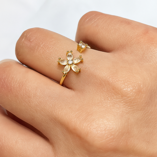 Flower Gold Ring
