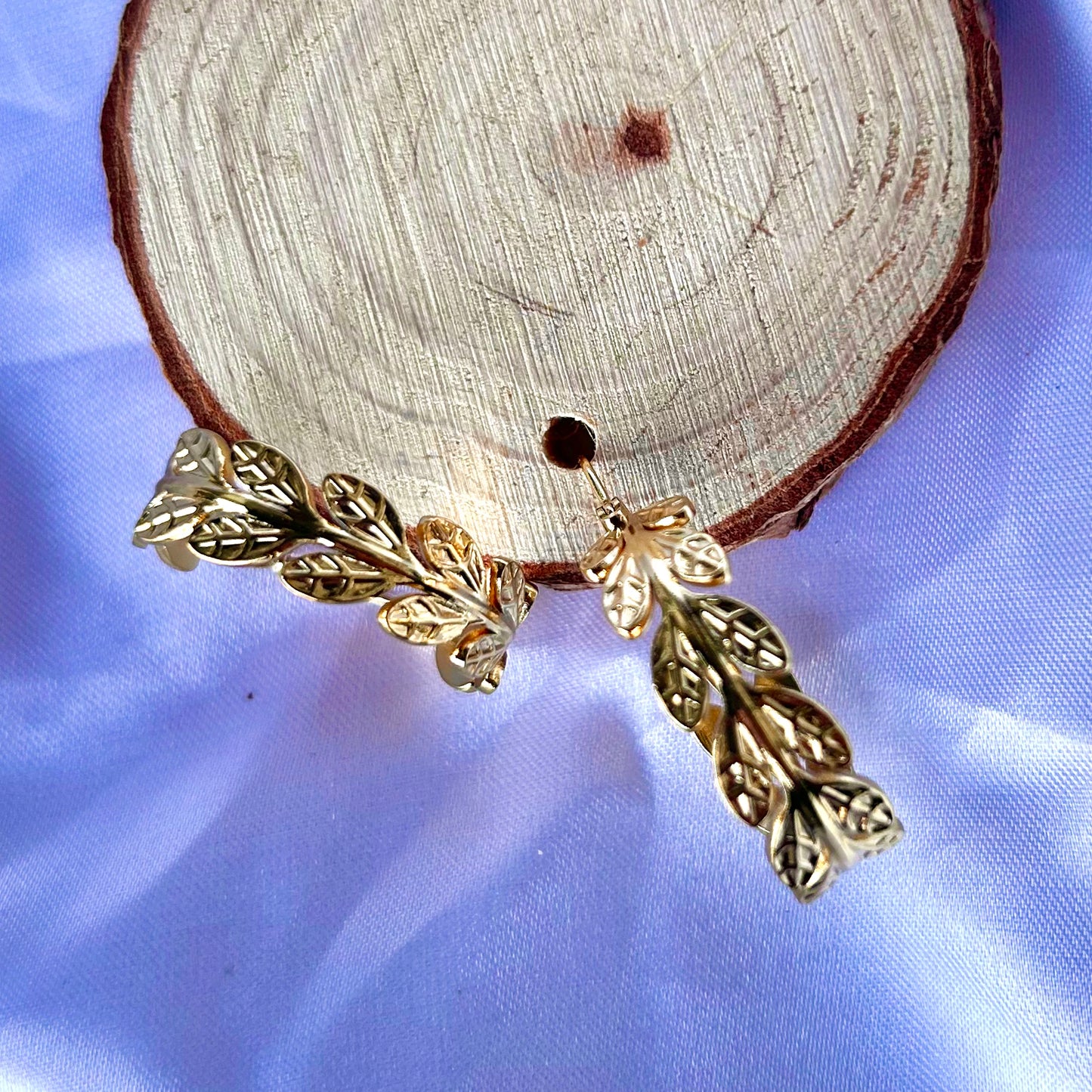 Flower Hoop Earrings