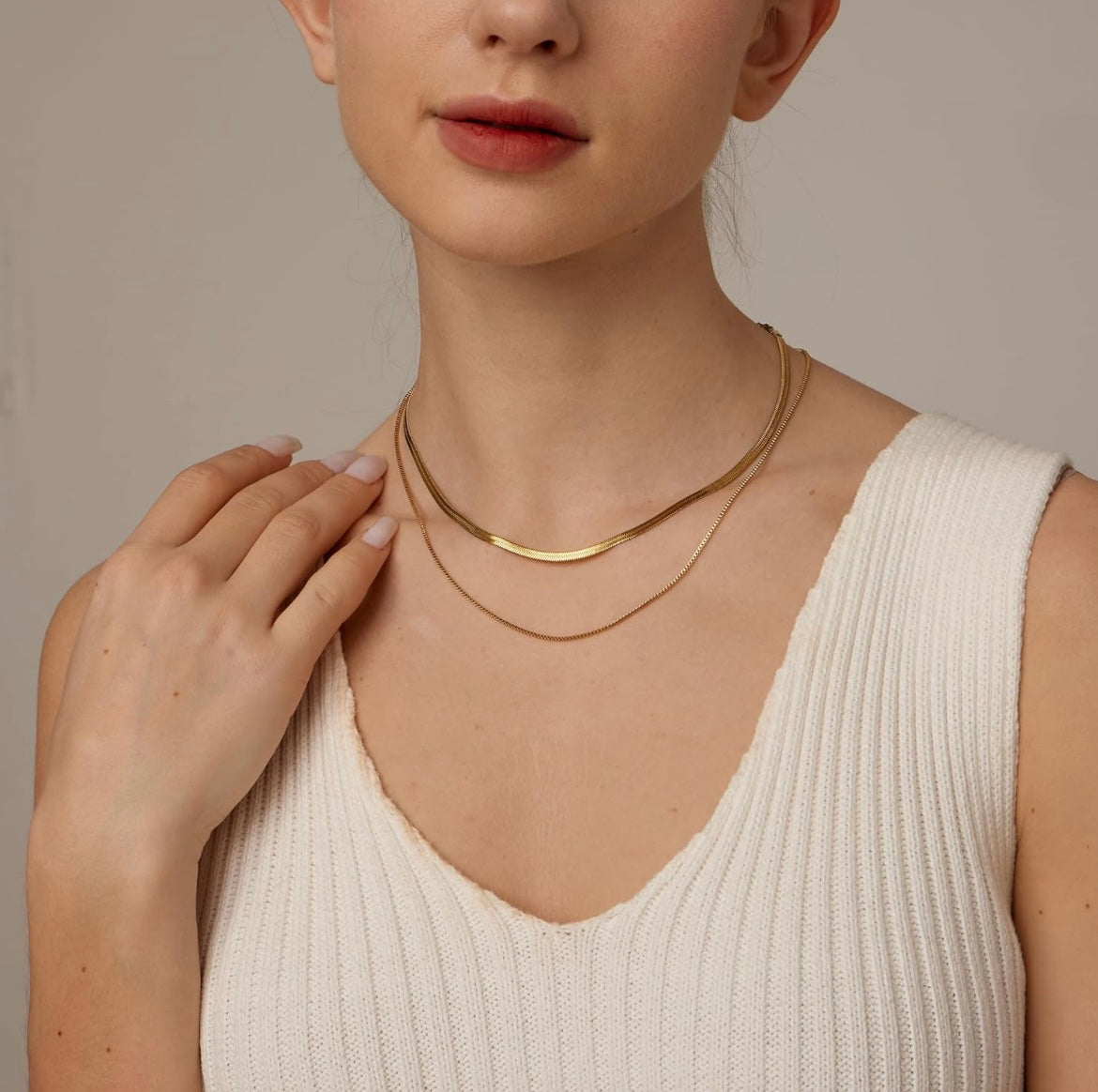 Gold Multi-Layered Necklaces